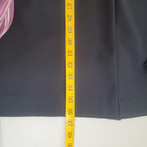 Lands End Ponte Sheath Dress Womens 14 Black Sleeveless Pocket 423033 - Picture 6 of 9